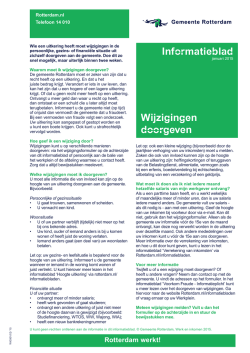 Informatieblad Wijzigingen doorgeven