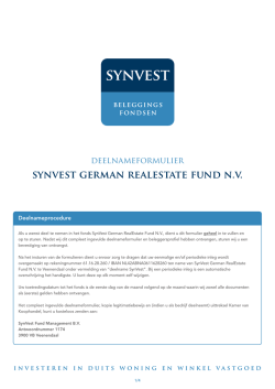 synvest german realestate fund n.v.