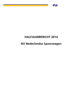 HALFJAARBERICHT 2014 NV Nederlandse