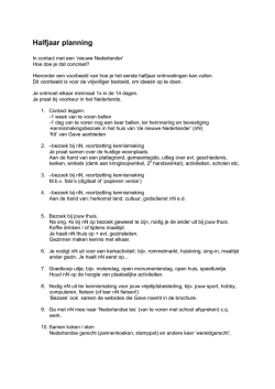 Halfjaar planning