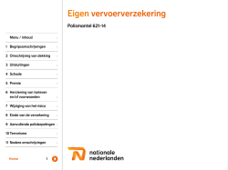 Eigen vervoerverzekering (621-14)