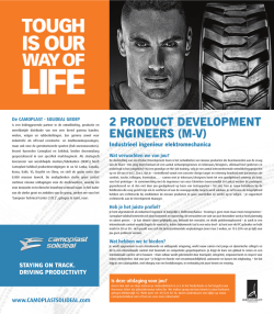 2 PRODUCT DEVELOPMENT ENGINEERS (M-V)
