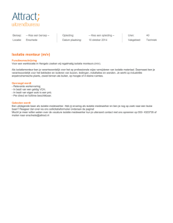Isolatie monteur (m/v)