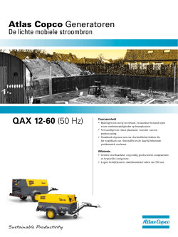 QAX 12-60 (50 Hz) Atlas Copco Generatoren