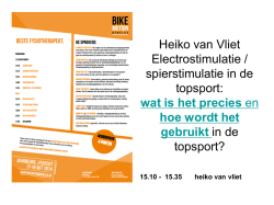 Heiko van Vliet Electrostimulatie / spierstimulatie in de - O