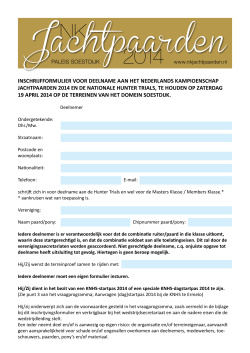 NK 2014 - NK Jachtpaarden