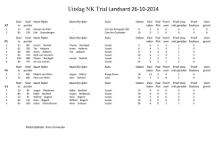 Uitslag NK Trial Landsard 26-10-2014