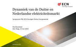Dynamiek van de Duitse en Nederlandse elektriciteitsmarkt
