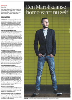 Een Marokkaanse homo vaart nu zelf