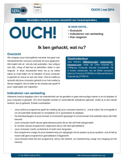 Ik ben gehackt, wat nu?