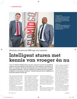 Intelligent sturen met kennis van vroeger &egrave;n nu