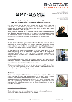 Heeft u de Spy Game al weleens gespeeld? Daag dan nu uw