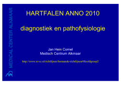 HARTFALEN ANNO 2010 diagnostiek en pathofysiologie