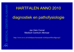 HARTFALEN ANNO 2010 diagnostiek en pathofysiologie