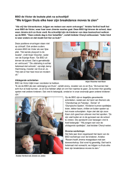 Lees hier ervaringen van ouders en hun kinderen op BSO de Victor.