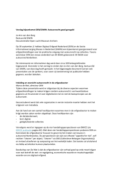 Verslag bijeenkomst DEN/SIMIN: Auteursrecht goed geregeld Jo