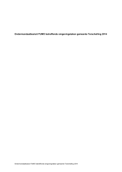 Ondermandaatbesluit taken Terschelling aan FUMO mei 2014
