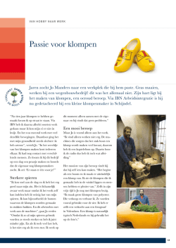 Jo Manders heeft een passie voor klompen