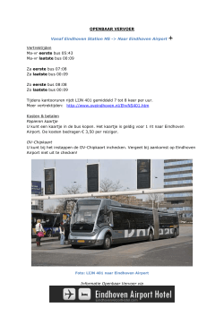 Openbaar vervoer - Eindhoven Airport Hotel