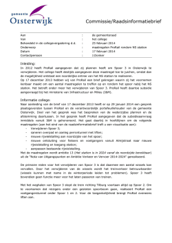 Raadsinfo plannen ProRail rondom NS station