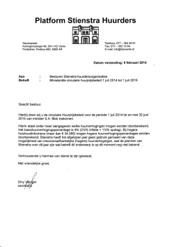 Huurprijsbeleid 2014