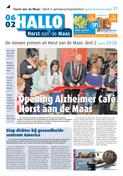Uitgave 06-02-2014 - HALLO Horst aan de Maas