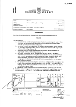 Gunning uitvoeringscontracten