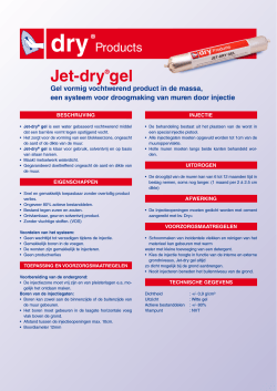 Jet-dry®gel - Van Meerbeek nv