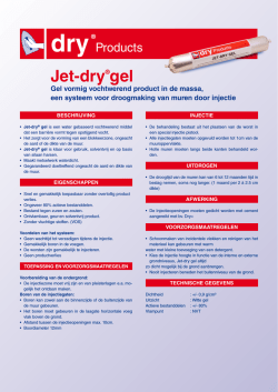 Jet-dry&reg;gel - Van Meerbeek nv