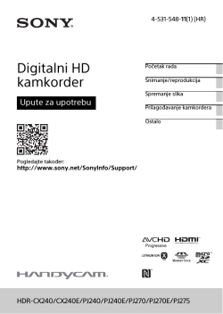 HDR-CX240E - produktinfo.conrad.com