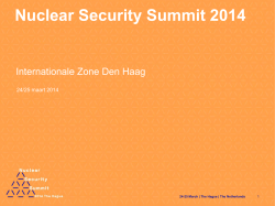 3.4 Veiligheid rondom Nuclear Security Summit 2014 (Arjan Jonge