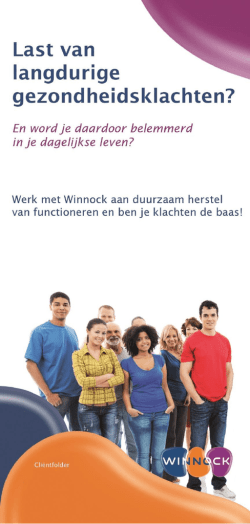 Cliëntfolder Winnock 2014