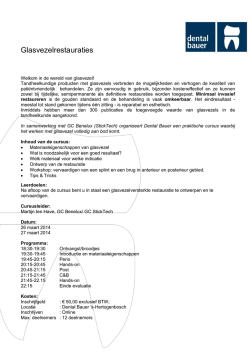 Glasvezelrestauraties