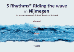 Riding the Wave - De Vijf Ritmes
