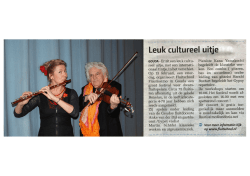 Goudse Post feb 2014 - Fluitschool Flautissimo