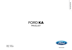 Prijslijst - De Ford verdeler