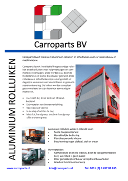 Download hier de Carroparts folder Aluminium Rolluiken