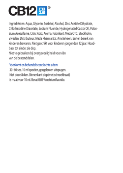 CB12 50 ml gebruiksaanwijzing