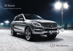 Download prijslijst M-Klasse - Mercedes-Benz