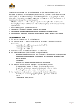 1.7 Instructie voor de installatiepartner