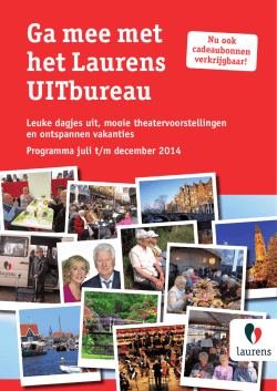Ga mee met het Laurens UITbureau