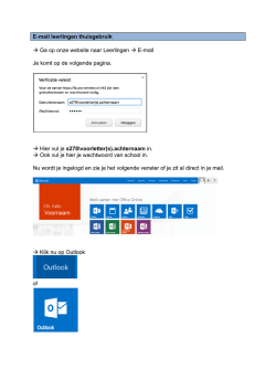 E-mail leerlingen thuisgebruik → Ga op onze website