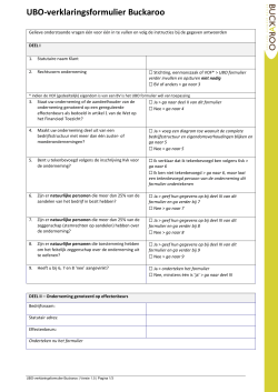 Download het UBO verklaring formulier