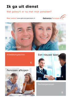 Ik ga uit dienst - Getronics Pensioen