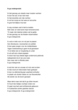Ik ga ondergronds - Jeroen van Merwijk