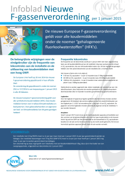 Infoblad Nieuwe F-gassenverordening per 1