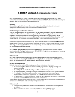 F-DOPA statisch hersenonderzoek 20130726