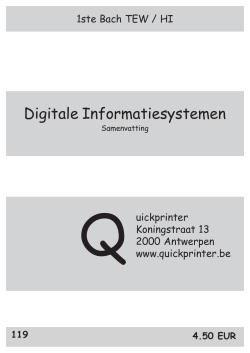 119 Digitale Informatiesystemen