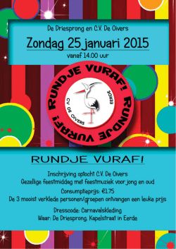 Flyer opgeven optocht