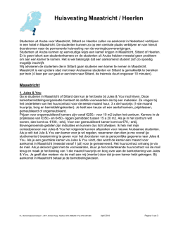 Huisvestingsinfo Maastricht-Heerlen 2014